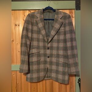 Vintage Plaid Blazer - Tailored Style